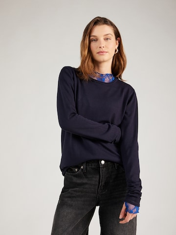 Pull-over Soft Rebels en bleu : devant