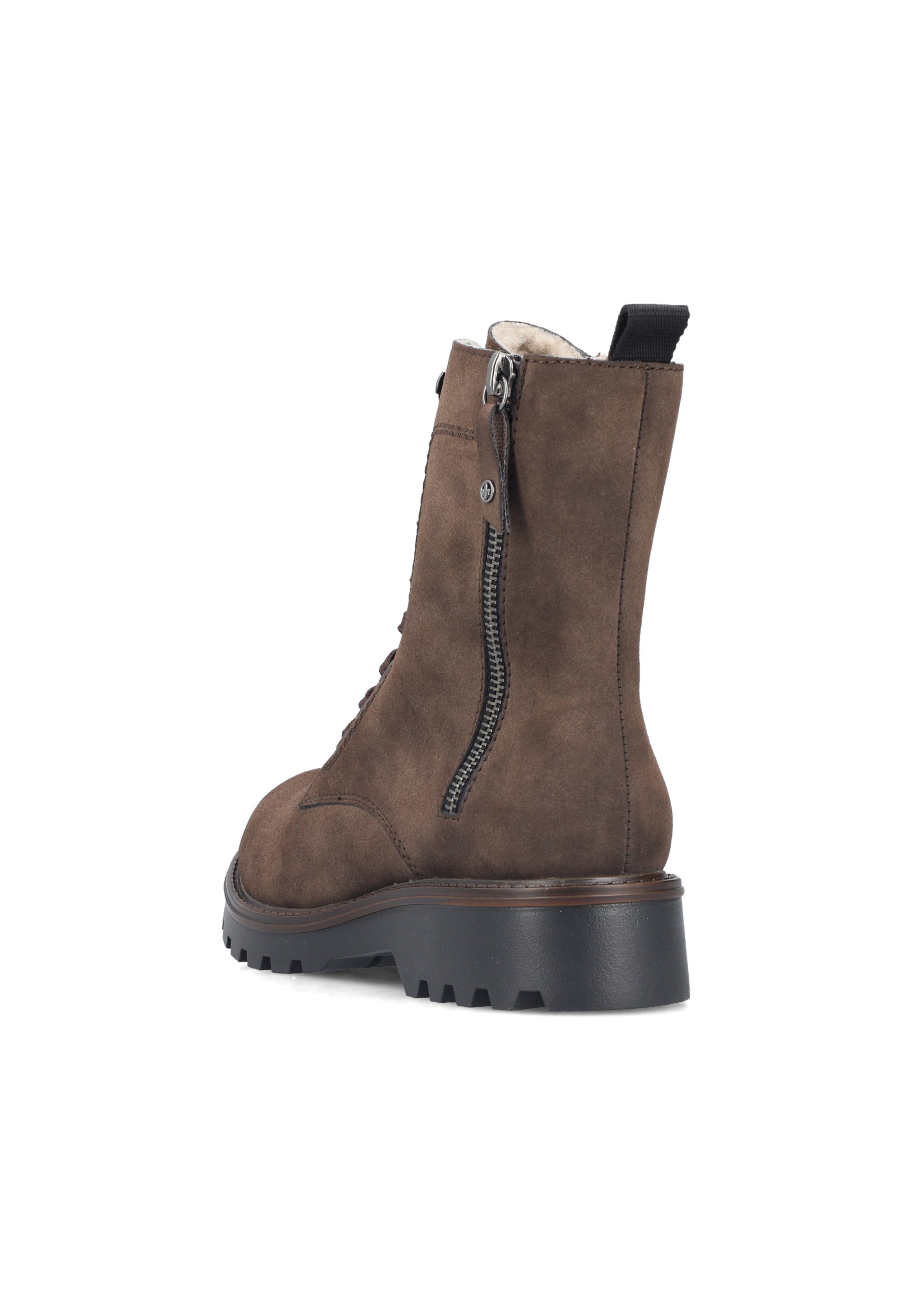 Rieker Lace-Up Ankle Boots in Brown