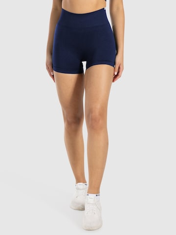 Skinny Pantalon de sport 'Amaze Pro' Smilodox en bleu : devant
