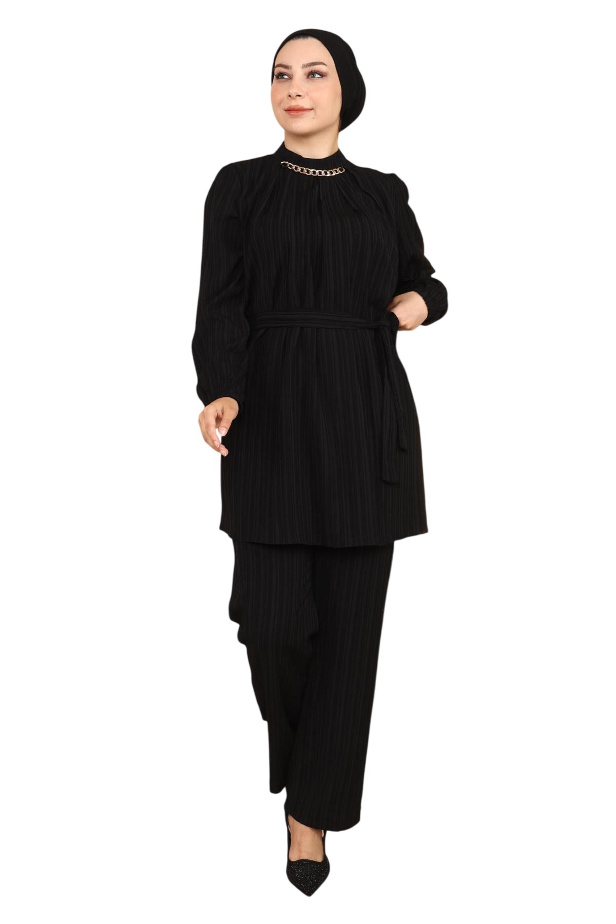 MODAMIHRAM Broekpak in Zwart: voorkant