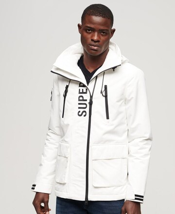 Superdry Performance Jacket 'Ultimate' in White: front