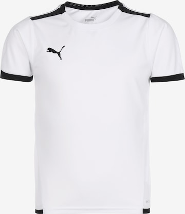 PUMA Functioneel shirt 'TeamLiga' in Wit: voorkant