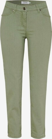 TONI Regular Broek in Groen: voorkant