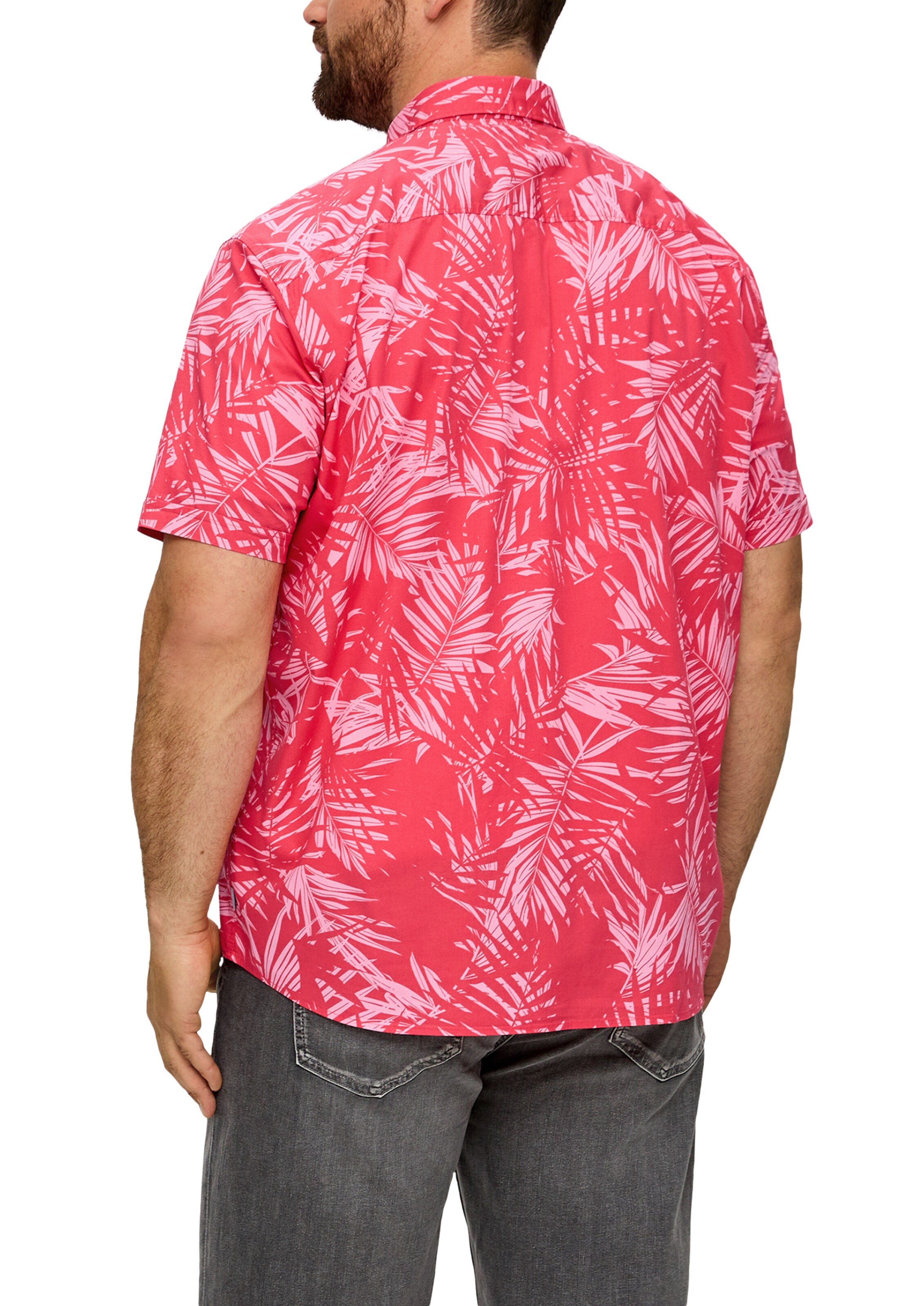 s.Oliver Men Big Sizes Regular Fit Hemd in Pink