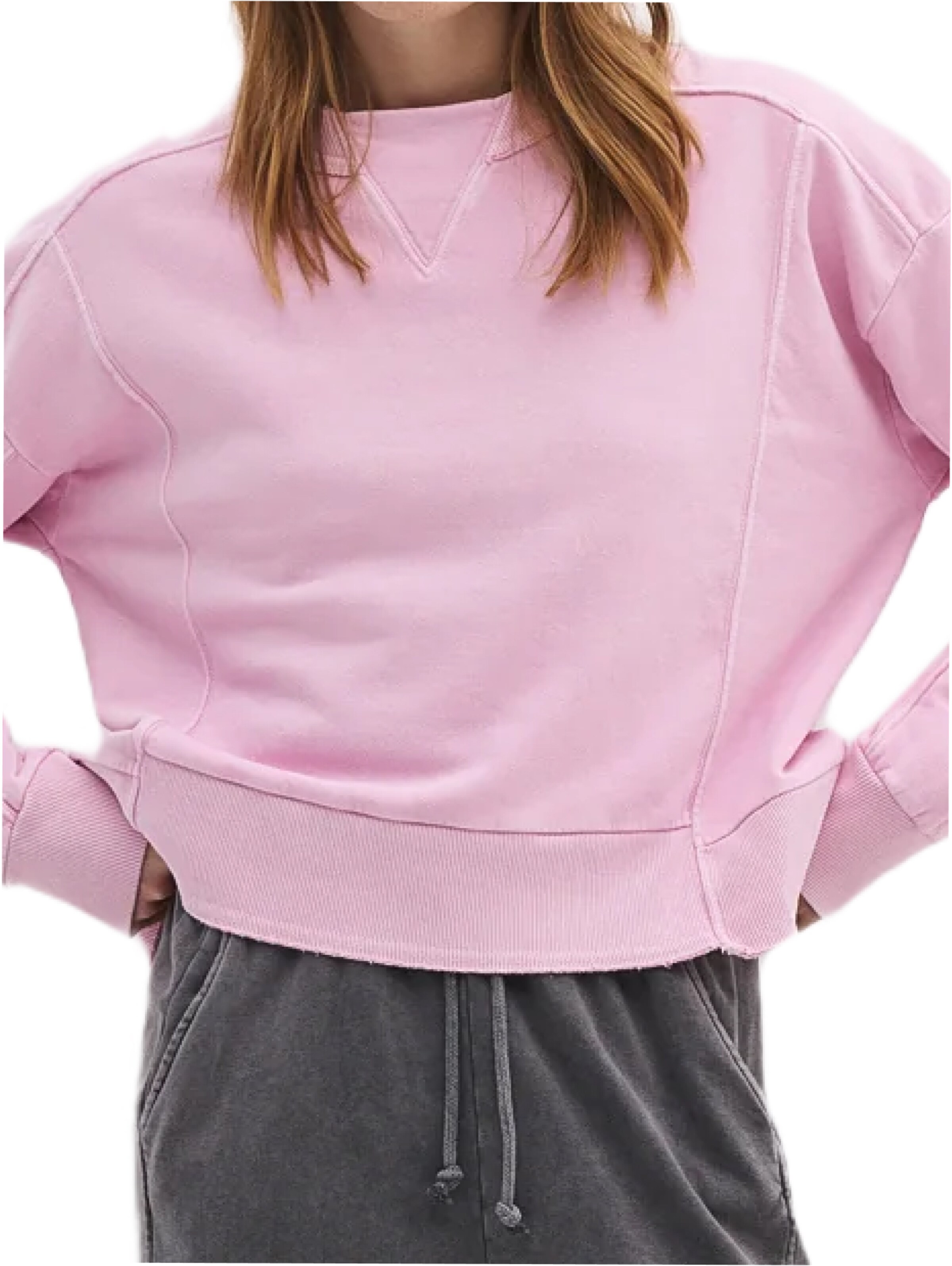 No Matter What Sweatshirt in Pink