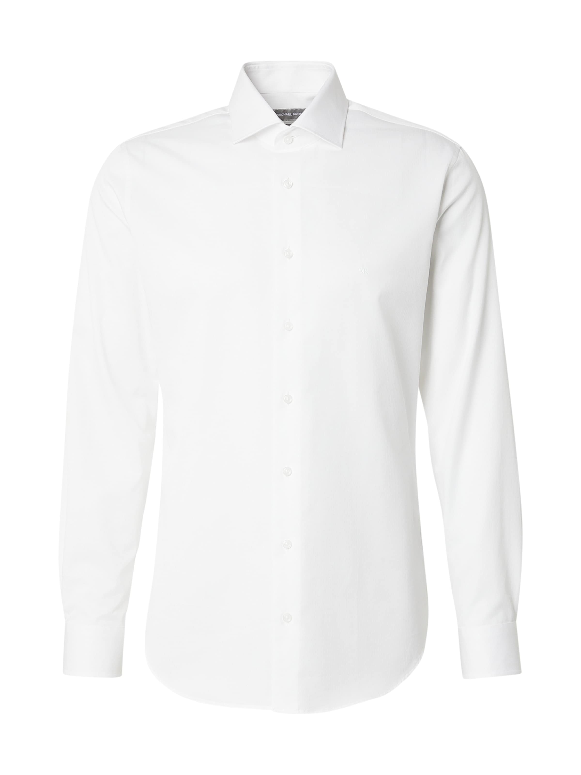 Michael Kors Slim fit Zakelijk overhemd in Wit: voorkant
