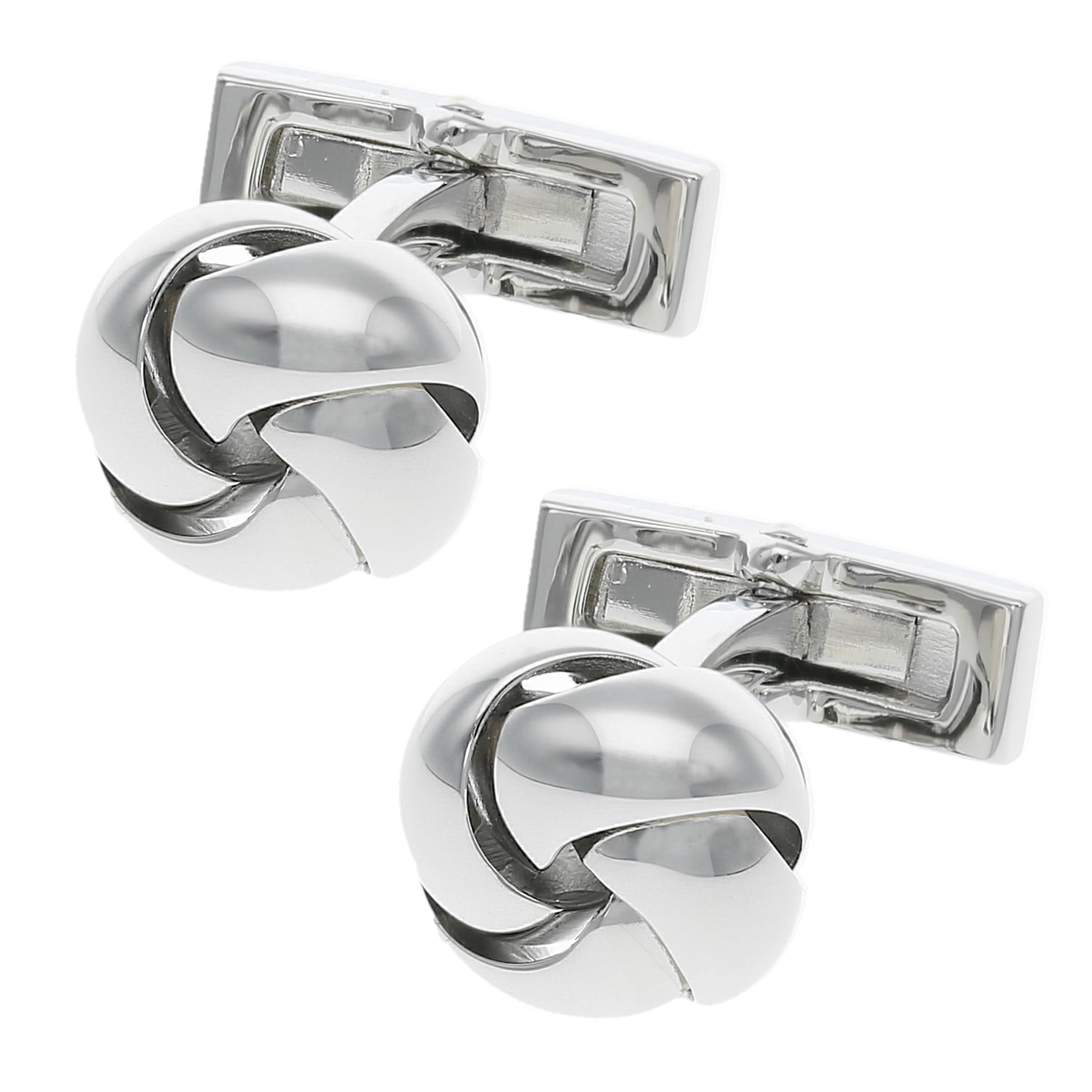 Davidoff Essentials Manschettenknöpfe Messing 1.30 cm in silber, Produktansicht