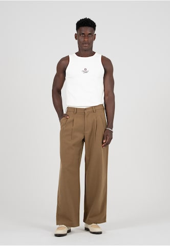 Wide leg Pantaloni con pieghe di Prohibited in marrone