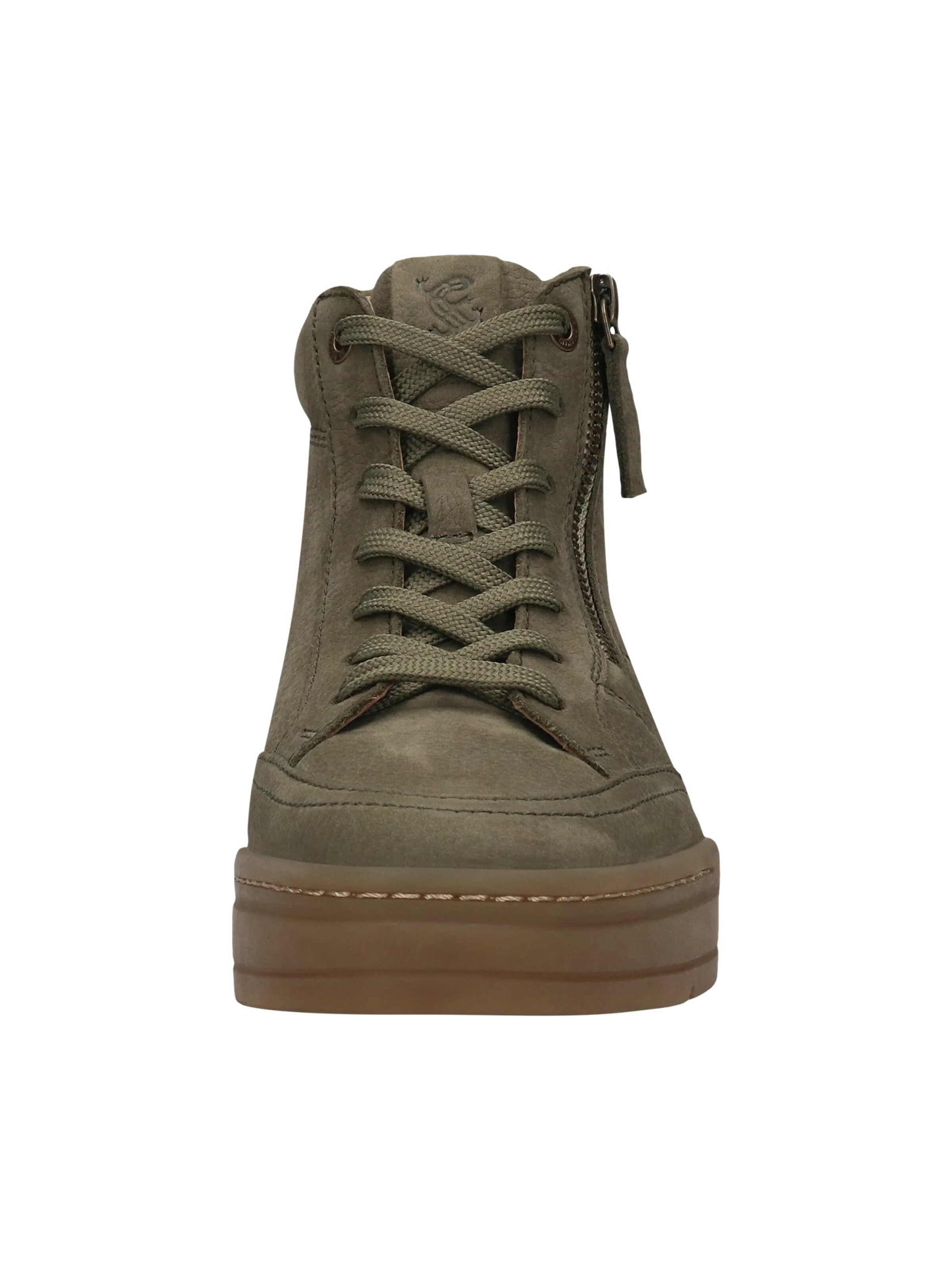 SALAMANDER Ниски ботуши с връзки в зелено