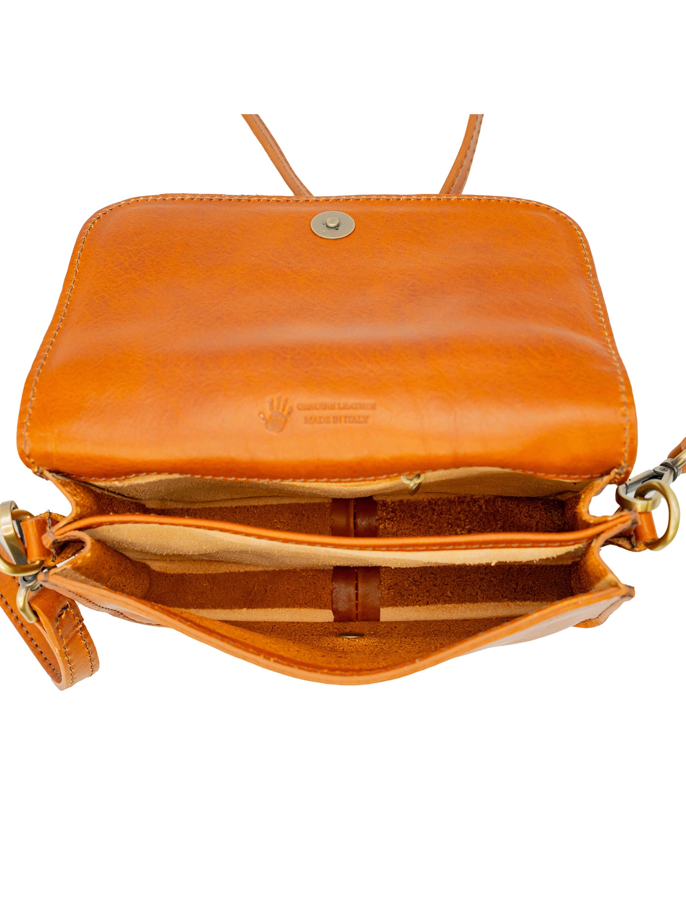 bupell Schultertasche 'Cinzia'‌‌‌‌‌‌‌‌‌ in Braun