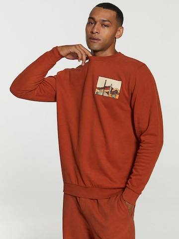 Shiwi Sweatshirt in Bruin: voorkant