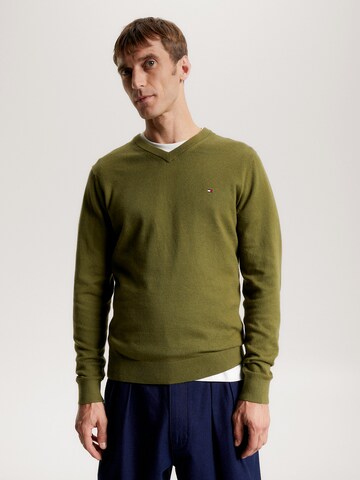 TOMMY HILFIGER Trui in Groen: voorkant