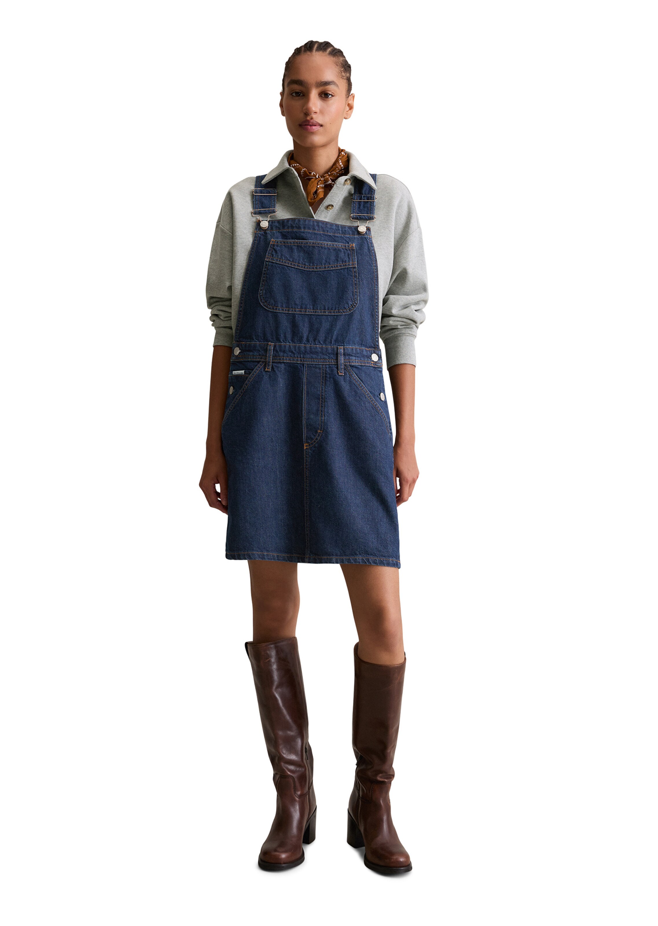 Marc O'Polo DENIM Latzkleid in Blau