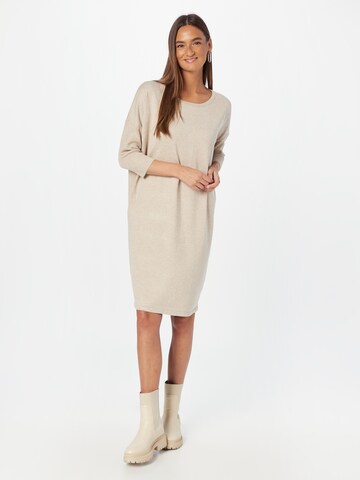 SAINT TROPEZ Knitted dress 'Mila' in Beige: front