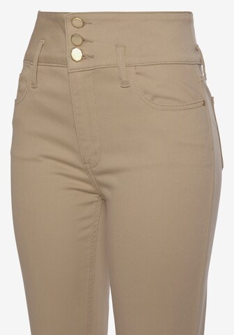 LASCANA Skinny Jeans i beige