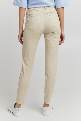 Oxmo Slimfit Jeans 'Peetje' in Beige