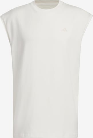 T-Shirt fonctionnel ADIDAS PERFORMANCE en blanc : devant