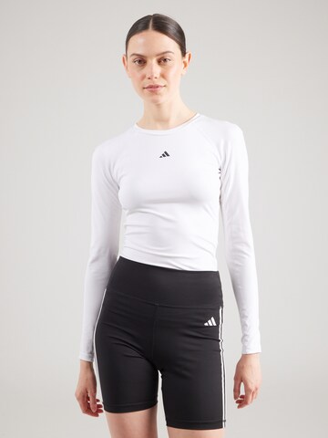ADIDAS PERFORMANCE Funktionstopp i vit: framsida