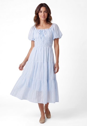 Usha - Vestido 'Floral' em azul