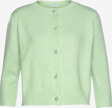 Cardigan LASCANA en vert : devant