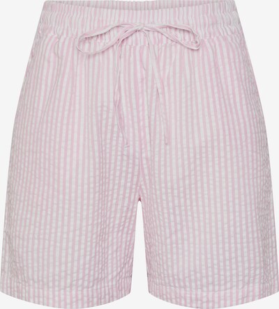PIECES Pants 'SALLY' in Light pink / White, Item view