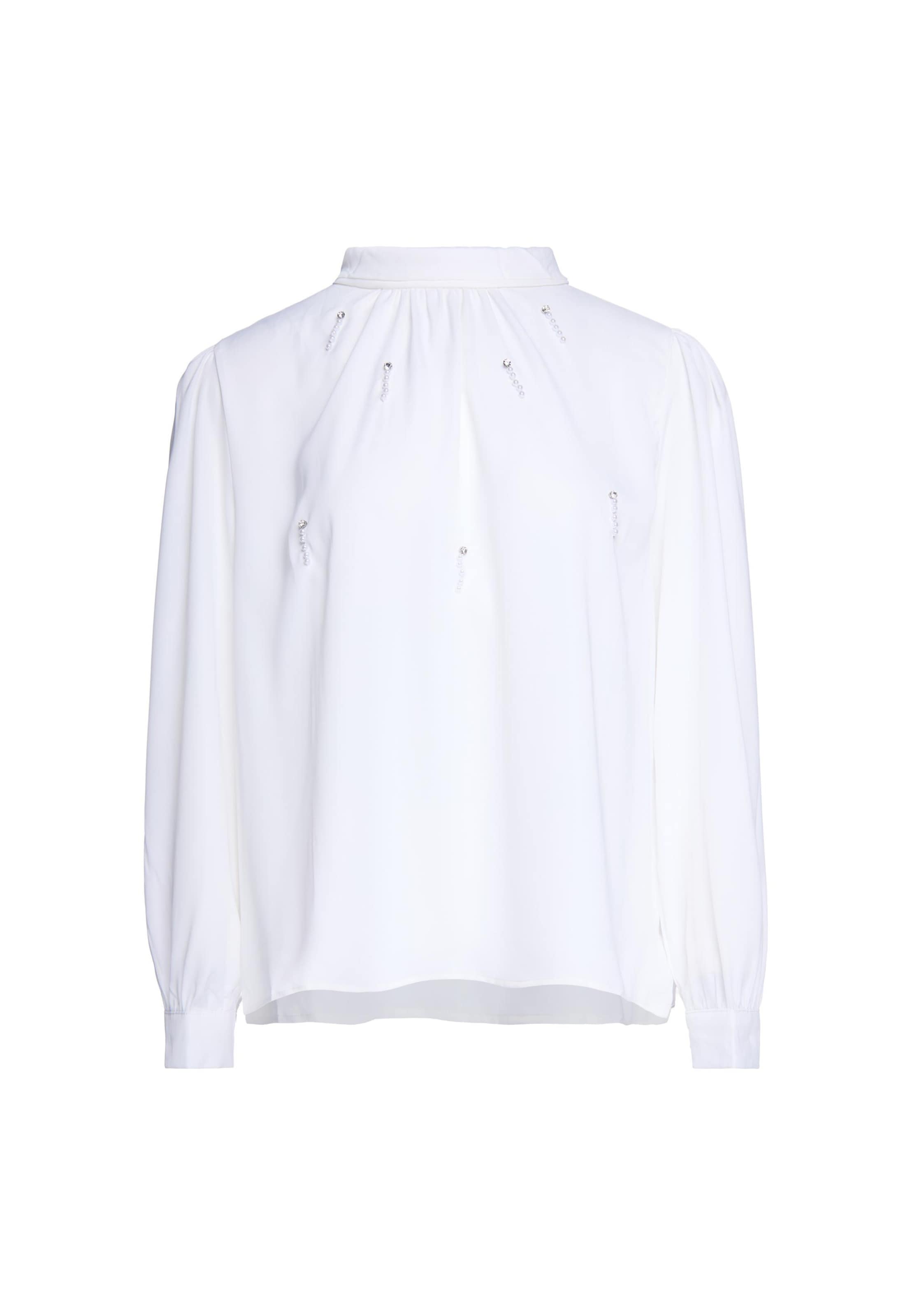 usha BLACK LABEL Blouse in Wit: voorkant