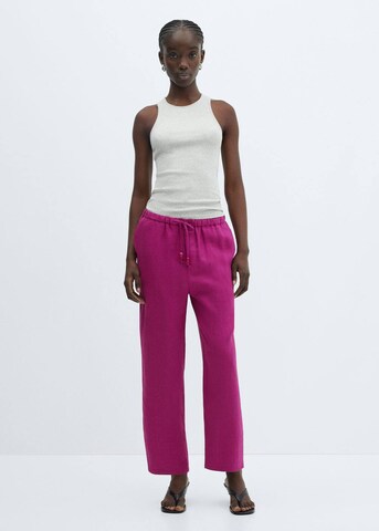 MANGO Loosefit Hose in Pink