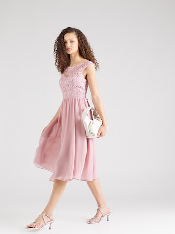 Robe de cocktail Laona en rose