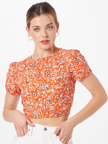 T-shirt Tally Weijl en orange : devant