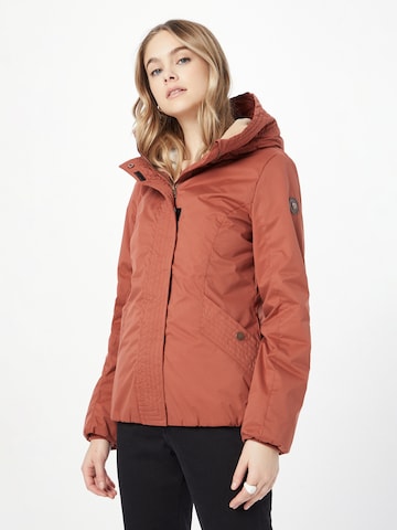Ragwear Between-Season Jacket 'VANNESA' in Brown: front
