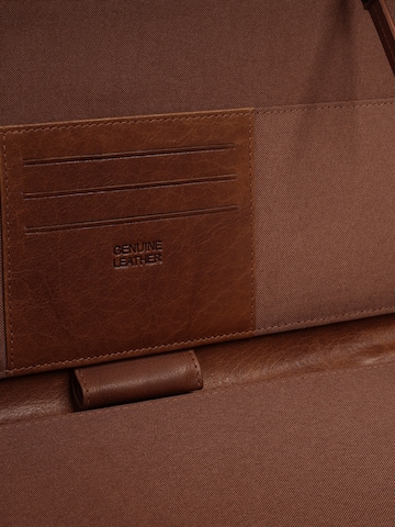 Spikes & Sparrow Document Bag 'NOTEBOOK COVER' in Brown