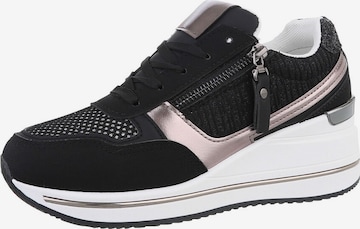 Ital-Design Sneakers in Black: front