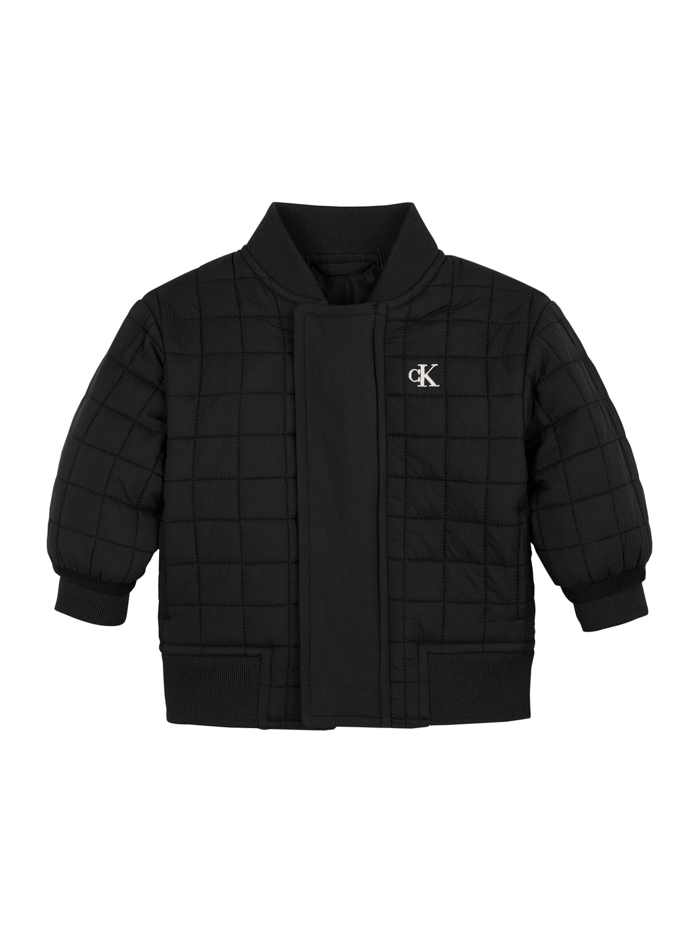 Calvin Klein Jeans - Casaco meia-estação em preto: frente