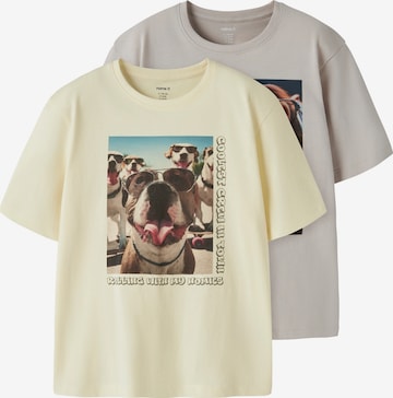 NAME IT T-Shirt 'NKMVOTO' in Gelb: Vorderseite