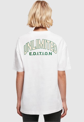 T-shirt oversize 'Unlimited Edition' Merchcode en blanc