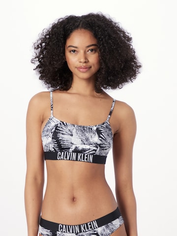 Calvin Klein Swimwear Bustier Bikinitopp i svart: forside
