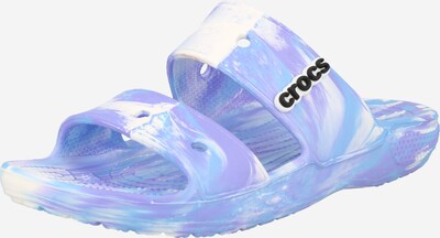 Crocs Mule en bleu / violet / noir / blanc, Vue avec produit
