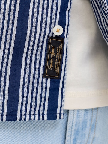 Jack & Jones Plus Regular fit Button Up Shirt in Blue