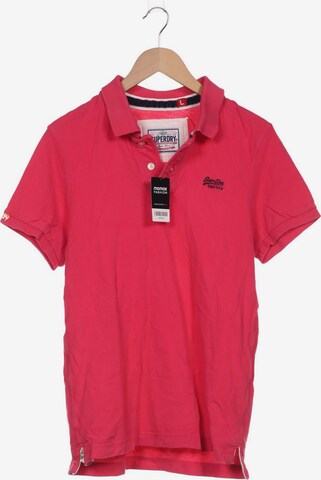 Superdry Poloshirt L in Pink: predná strana