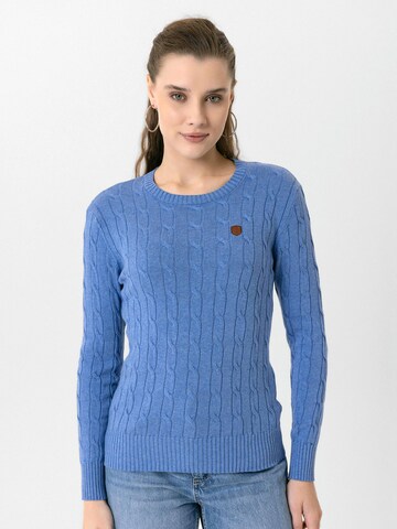 Williot Pullover  'Fuerteventura' in Blau: Vorderseite