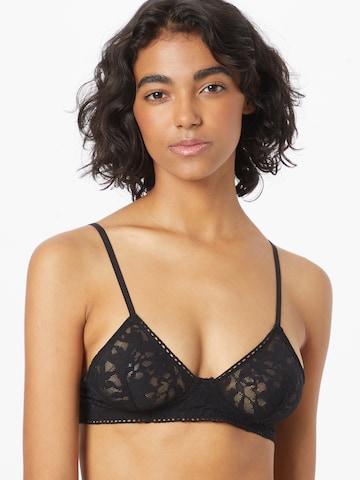 Calvin Klein Underwear Triangle Bra in Black: front