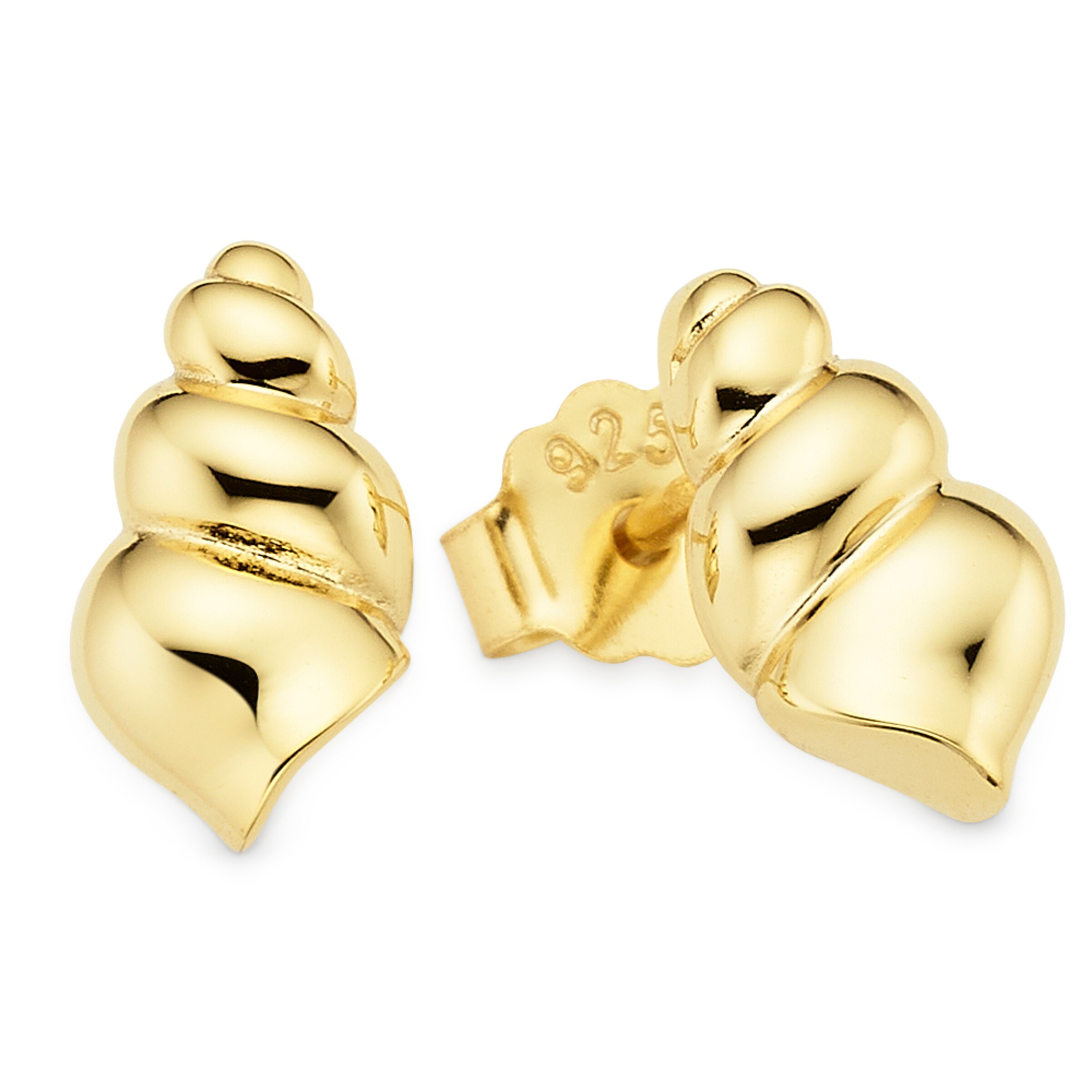 Aniston Ohrstecker in Gold: Vorderseite