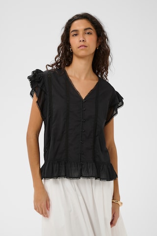 SOAKED IN LUXURY Bluse 'SLRuna' i sort: forside