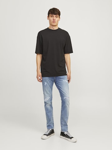 Coupe slim Jean 'JJIGlenn JJFox' JACK & JONES en bleu