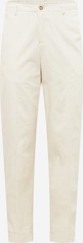 Pantalon à plis 'Martin' SELECTED HOMME en blanc : devant
