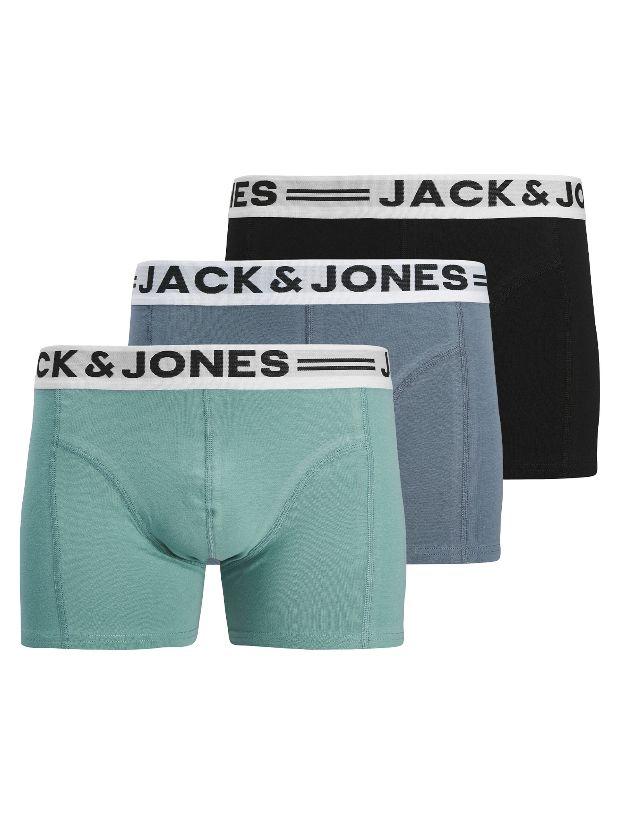 Boxeri 'JJSense' de la JACK & JONES pe albastru: față