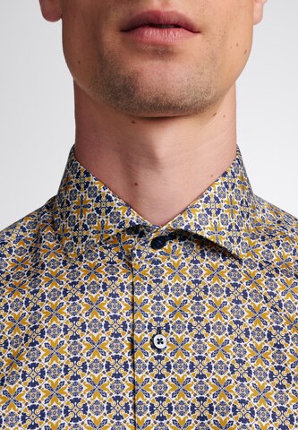 ETERNA Slim fit Button Up Shirt in Yellow