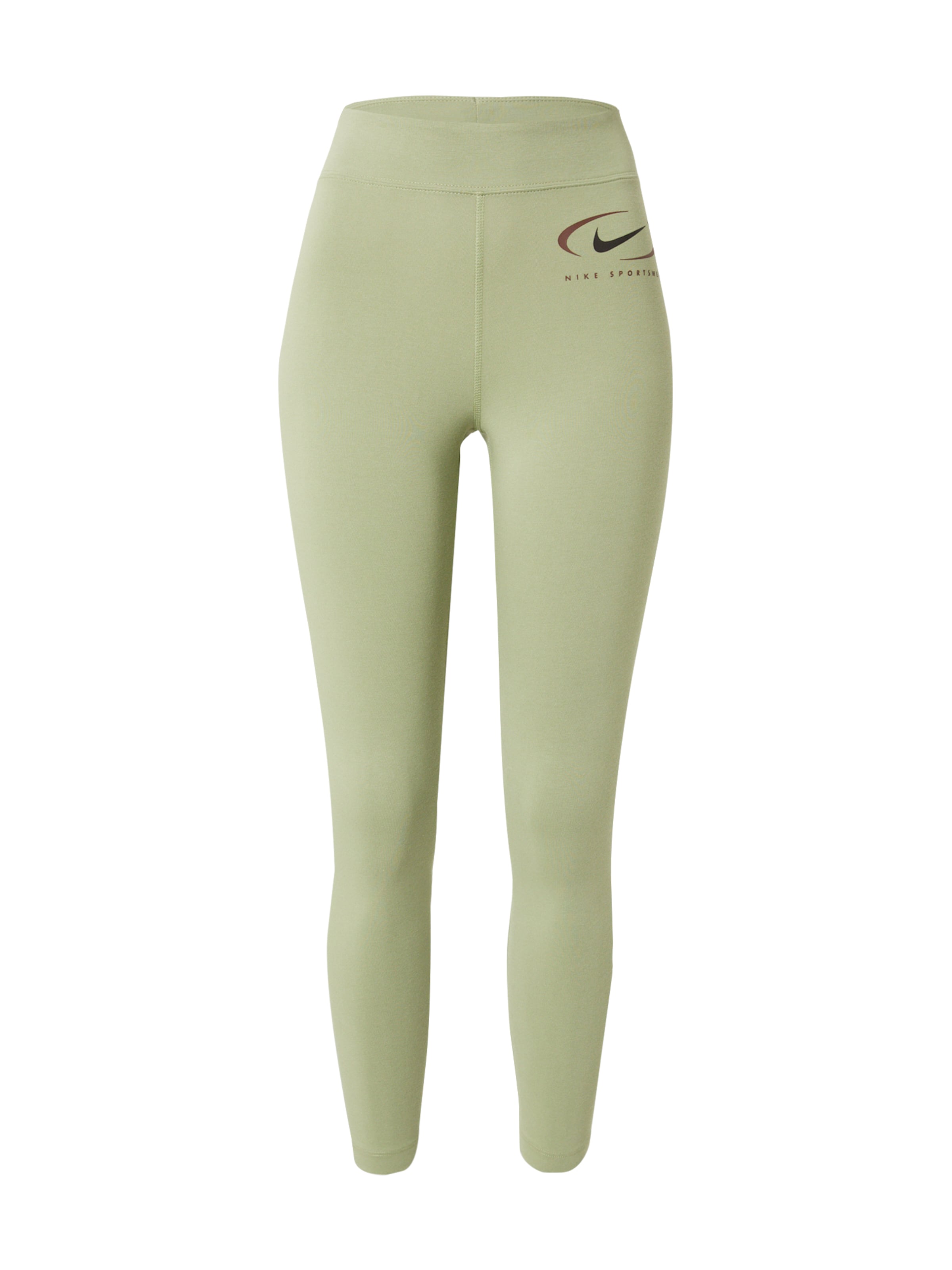Nike Sportswear Skinny Legíny 'Swoosh' - Zelená: predná strana