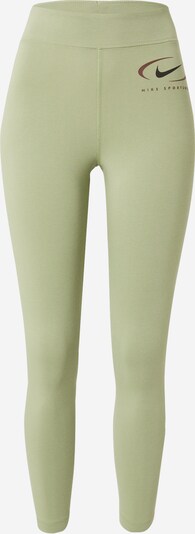 Nike Sportswear Tajice 'Swoosh' u smeđa / zelena / crna, Pregled proizvoda