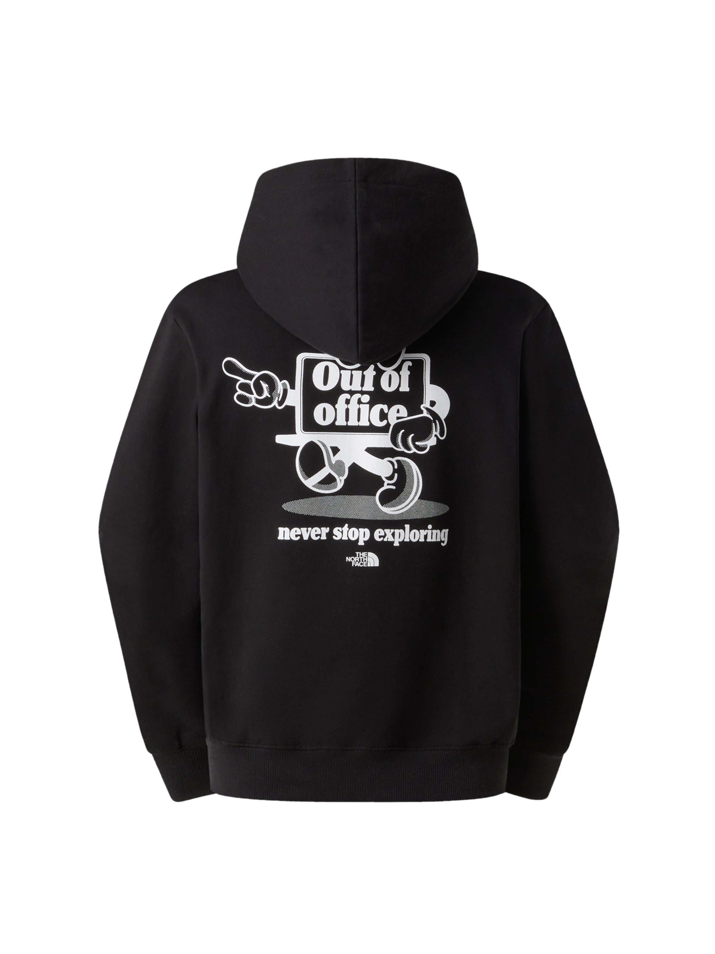 melns THE NORTH FACE Sportisks džemperis 'Cartoon'